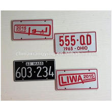 Decorative Car Plate Mini Aluminum Material for Reflective Decorative Car Plate